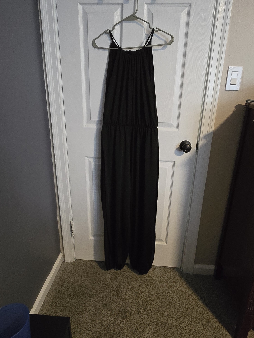 chic Black Spaghetti-Strap Jumpsuit